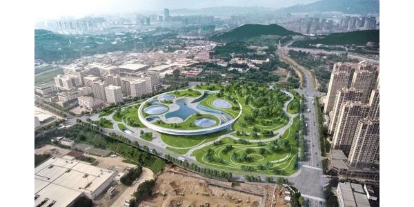 “飛碟”成型！青島虛擬現(xiàn)實(shí)創(chuàng)享中心封頂