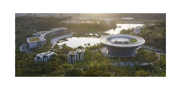 中國(guó)移動(dòng)南方基地，形如一朵盛情綻放的荷花 / gmp